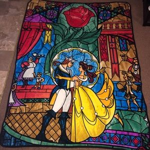 Disney’s Beauty and the Beast Stained Glass Throw